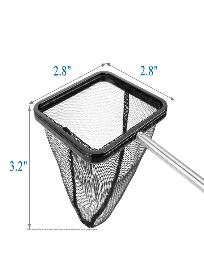 Mogoko Aquarium Fish Net, Fish Net for Fish Tank with 5.5"-16.3" Long Extendable Long Handle, Fine Mesh Telescopic Aquarium Fish Net Fish Tank Aquarium Accessories - Image 3